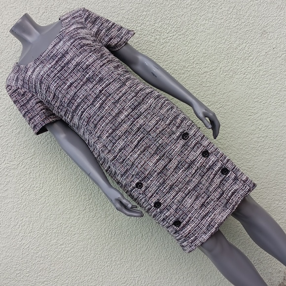 CONNECTED APPAREL LADIES COTTON BLEND (6) BUTTON MIDI LUX DRESS (SRI LANKA) - Picture 12 of 17